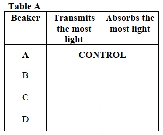 Light Inv 1 Table A