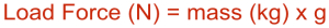 load force formula