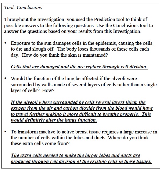 CCC Inv 1 PostLab Conclusions